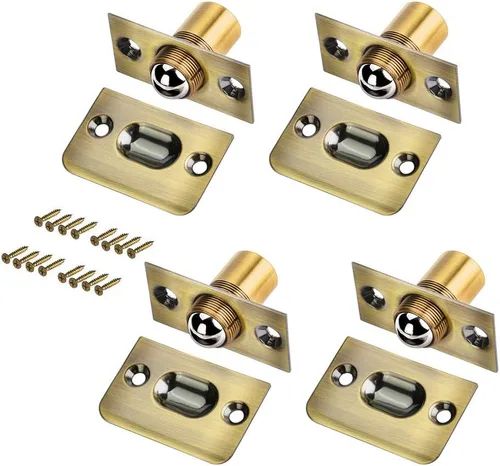 Miniatura 10 de Jiayi - Juego de 2 accesorios para puerta de armario, cierre de bola para puerta francesa, cierre de bola para la parte superior de la puerta