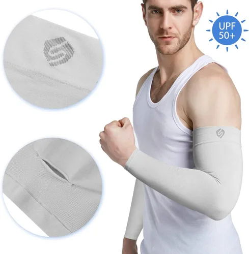 Miniatura 2 de SHINYMOD Mangas de protección UV para enfriar o calentar brazos para hombres y mujeres