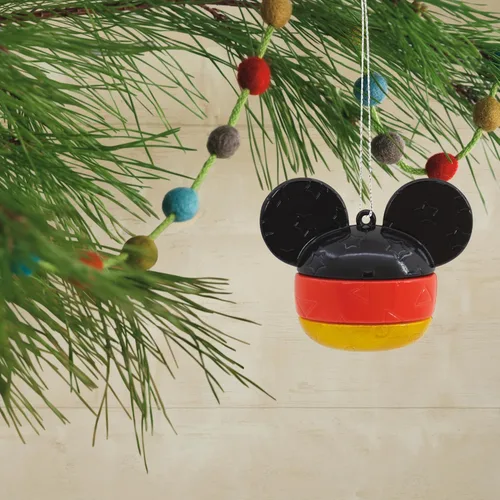 Miniatura 4 de Hallmark Adornos de Navidad de Disney Mickey Mouse Misterio, Resistente a Romper, Juego de 2