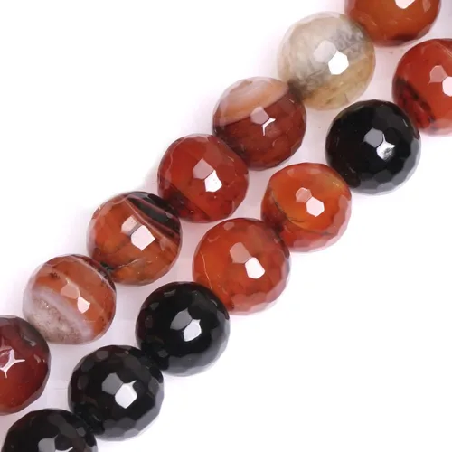 Miniatura 21 de GEM-Inside - Cuentas sueltas de cornalina roja naranja facetada de 0.236 pulgadas (0.236 in), cuentas de energía natural para hacer joyas, redondas