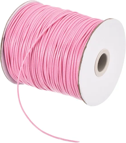 Miniatura 67 de MECCANIXITY Cordón encerado de poliéster encerado de 0.031 in, cuerda de cera de 175 yardas para hacer pulseras, collares, cuentas, joyería y Caqui