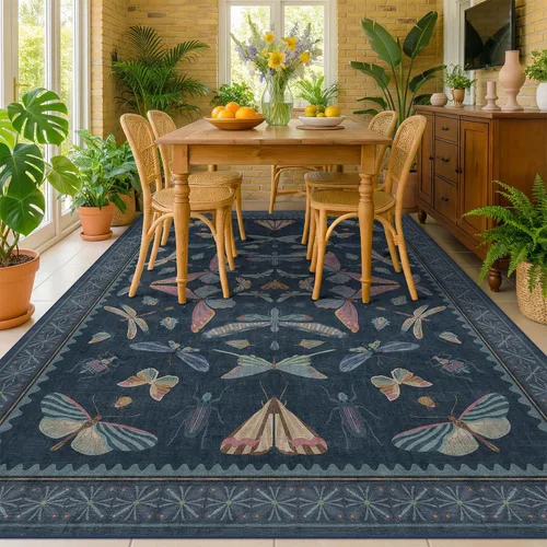 Miniatura 62 de Hazo Haus Alfombra de Baño Bohemia Lavable 2x3, Alfombras Pequeñas para Cocina, Tocador, Puerta Principal Entrada Interior, Antideslizante Pelo Bajo