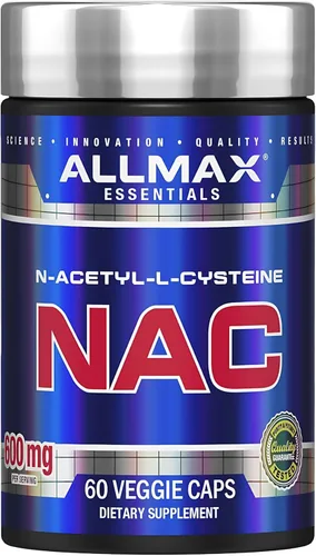 ALLMAX NAC - 60 cápsulas vegetarianas - Apoyo inmunológico y protección de radicales libres - 60 porciones