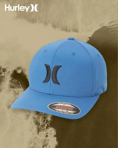 Miniatura 35 de Hurley Gorra de béisbol para hombre - Flexfit - Gorras de béisbol ajustadas para hombre (tamaños: S-XL)