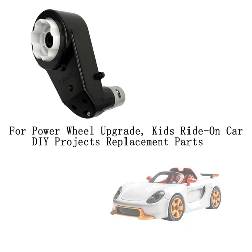 Miniatura 5 de Caja de cambios de motor eléctrico de 2 piezas para niños, RS550 12V/RS555 24V con ruedas de alta velocidad, motor RS550, motor de accionamiento