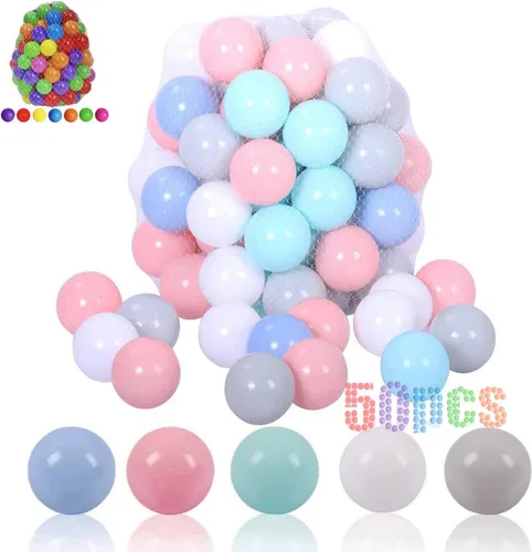Miniatura 13 de LANGXUN 50 100 200 400 Bolas de Pelotero de Plástico Suave para Niños, Regalo para Cumpleaños de Bebé o Niño Pequeño, Navidad, Pelotero con Tienda