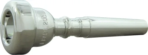Miniatura 14 de Bach Brass 3511 Boquilla de trompeta con placa plateada profunda