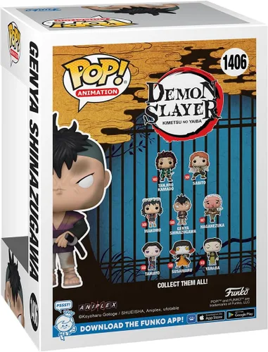 Miniatura 3 de Funko Pop! Animation: Demon Slayer - Genya Shinazugawa - Figura de vinilo coleccionable - Idea de regalo - Producto oficial - para niños y adultos