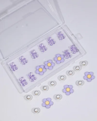 Miniatura 3 de Gummy Bears - Dijes para zapatos, cadena de oso, margarita, flores, decoración de zapatos para mujeres, niñas, niños, regalos de fiesta