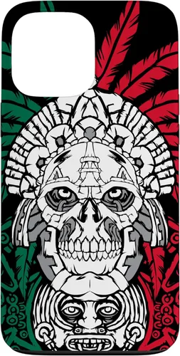 Miniatura 23 de iPhone 11 Pro Max Aztec Warrior Skull - Ancestros mexicanos - Funda de raíces mexicanas