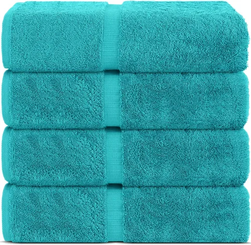 Miniatura 18 de Chakir Turkish Linens - Toallas turcas de alta calidad 100% algodón para baño, 13 x 13 pulgadas (6 toallas pequeñas, aguamarina)