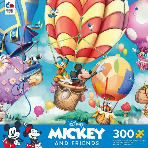 Miniatura 3 de Ceaco - Disney - Globo aerostático de Mickey - Rompecabezas de 300 piezas extragrandes