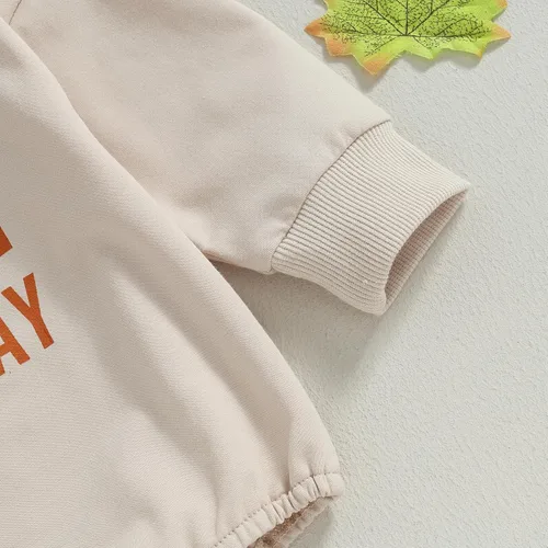 Miniatura 142 de Adobabirl Traje de Halloween para bebé, sudadera de fantasma, calabaza, mameluco, suéter de gran tamaño, lindo para otoño e invierno