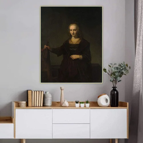 Miniatura 6 de Rembrandt - Kit de pintura de diamantes para adultos, 5D con taladro redondo completo, kit de pintura de diamantes para decoración del hogar