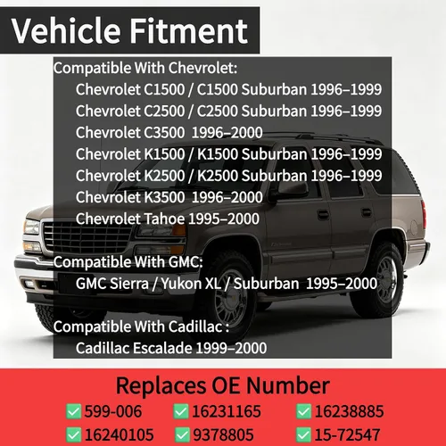 Miniatura 2 de 599-006 Módulo de control de clima para calentador A/C con desempañador de ventana trasera compatible con Chevrolet C1500 C2500 Tahoe GMC Yukon