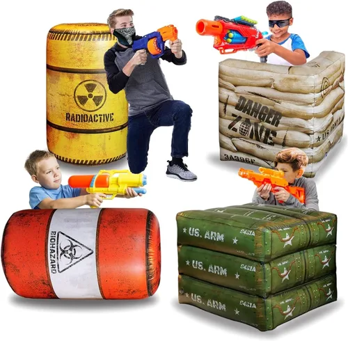 Miniatura 8 de Combat Battlefield compatible con etiqueta láser, pistola de agua, pistola de dardos, perfecto para actividades de cumpleaños de niños y niñas