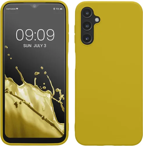Miniatura 238 de kwmobile Funda compatible con Samsung Galaxy A23 4G / 5G - Funda de silicona TPU metálica suave y delgada - Rojo oscuro metálico