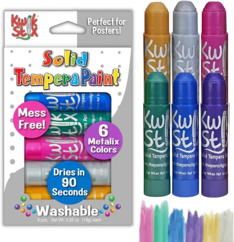 Miniatura 9 de The Pencil Grip Kwik Stix Neon - Pintura de témpera sólida, secado súper rápido, paquete de 6 (TPG-610)