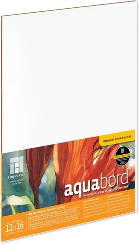 Miniatura 12 de Ampersand Art Supply Aquabord - Panel de pintura de acuarela, superficie altamente absorbente para acuarela, gouache y caseína de 8 x 8 pulgadas