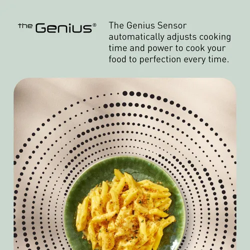 Miniatura 19 de Panasonic Horno de microondas con tecnología Inverter, 1200W, 1.2 pies cúbicos. Pequeño horno microondas con sensor Genius de un toque, botón