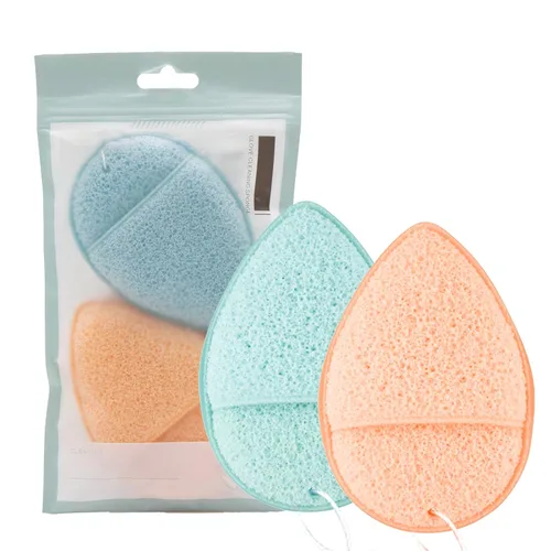 DAGEDA 2 esponjas faciales Konjac, limpieza profunda de poros y puntos negros, limpieza facial diaria, removedor de maquillaje, esponja de baño de