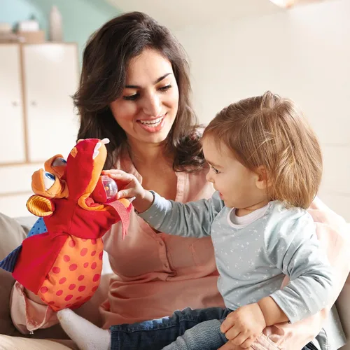 Miniatura 2 de HABA Marioneta de mano – Eat it Up Croco juguete interactivo para espectáculos de marionetas con bolsa de vientre para contar historias, actividades