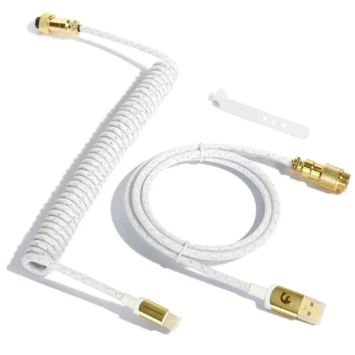 Miniatura 14 de ZIYOU LANG C03 Cable USB C a A en espiral personalizado con cable espiral de nailon trenzado de doble manga desmontable, línea de resorte Negro