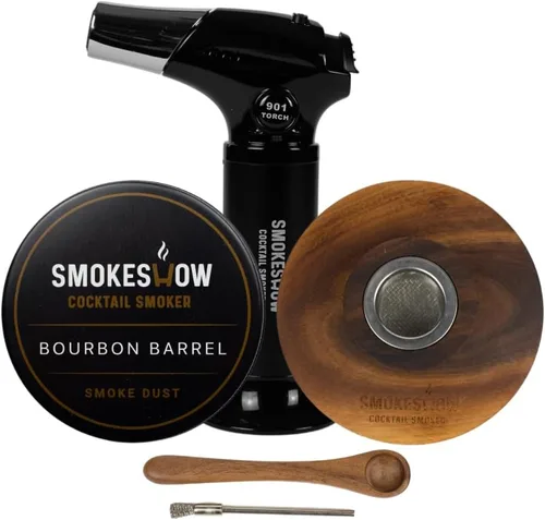 Miniatura 8 de Smokeshow Cocktail Smoker Paquete con antorcha de cocina, un sabor de virutas de madera de manzana (sin butano incluido)