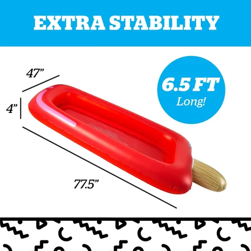 Miniatura 3 de BigMouth Inc. Large Funny Inflatable Raft, Guarded Sides & Headrest, 6 ft Long Heavy Duty Pool Float