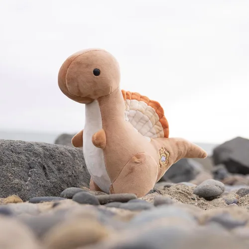 Miniatura 6 de Bellzi Spinosaurus - Lindo juguete de peluche de animal de peluche, adorable juguete suave de spinosaurio y regalos, regalo perfecto para todas