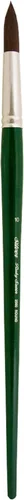 Miniatura 12 de Silver Brush Limited 2500 - Cepillo redondo de satén rubí para gouache y todos los acrílicos, cepillo de arte de mango largo, tamaño 1, verde