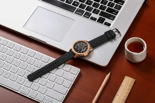 Miniatura 7 de FitTurn Compatible con Michael Kors Access Bradshaw - Correa de repuesto para reloj inteligente de 0.866 in de silicona de liberación rápida