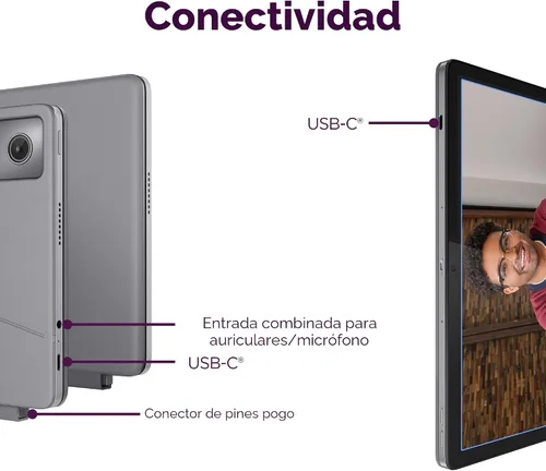 Miniatura 6 de Lenovo Chromebook Duet - 2025 - Laptop convertible - ChromeOS - Pantalla táctil IPS WUXGA de 10.95" - 4GB de memoria - Almacenamiento de 64GB