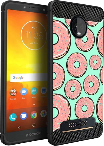 Miniatura 25 de CasesOnDeck Funda compatible con [Motorola Moto Z3 Play Moto Z3] Moto Z3 Design, funda delgada negra flexible y elegante protección contra golpes