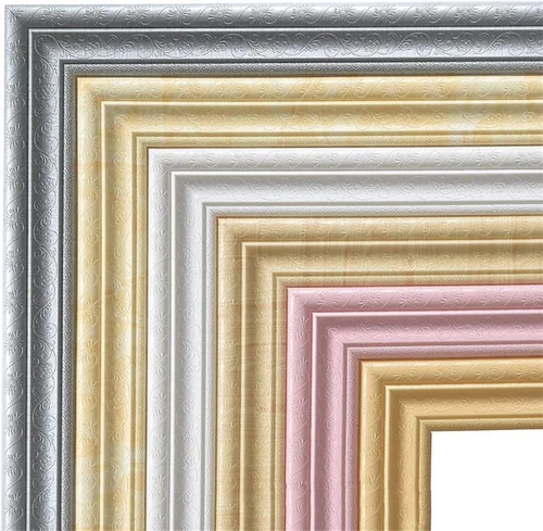 Miniatura 6 de YTCPMHEA 2022 Nuevo Borde de Paredes 3D Autoadhesivo Protección Ambiental Tira de Borde de Paredes 3D, Marco de Bordes de Pared Flexibles Despegar