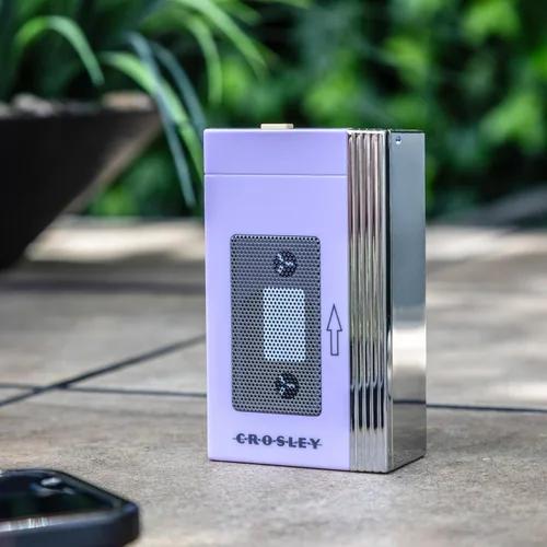 Miniatura 6 de Crosley CR3047A-LN Mini Altavoz Bluetooth portátil retro de los años 80, inalámbrico con micrófono, vintage, lavanda