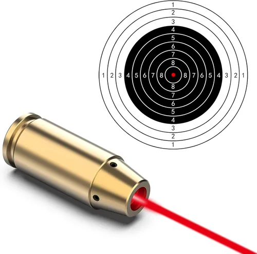 Miniatura 5 de Feyachi Bore Sight 9MM/223 5.56/12GA Punto Rojo Laser Zeroing Bore Sighter Pistola Laser Boresighter con 3 Juegos Latón