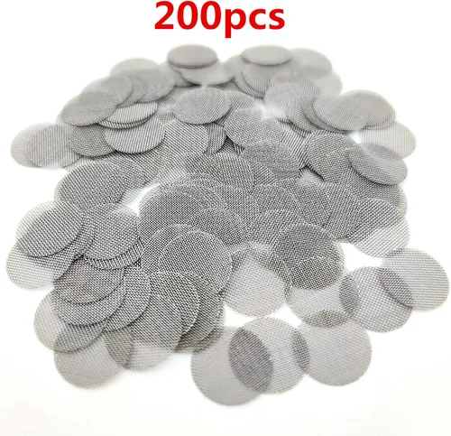 Miniatura 3 de 200 pantallas de tubo de 3/8, filtros de pantalla de tubo de acero inoxidable pantallas de metal de 0.375 pulgadas con caja de almacenamiento negra