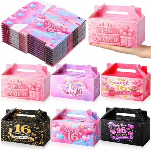 Miniatura 10 de Zhanmai Paquete de 36 cajas de golosinas para el día de San Valentín, cajas de dulces con corazones para golosinas, contenedor de regalo para el día