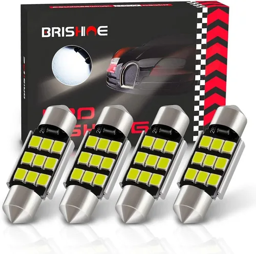 Miniatura 18 de 4 bombillas LED Festoon DE3175 de 1.102 in y 1.142 in, 2835 chipsets Canbus sin errores, 1.1 pulgadas, DE3021 3175 3022 N3, bombillas LED