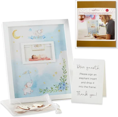 Miniatura 11 de Kate Aspen Elephant Baby Shower - Servilletas de papel de 2 capas, color azul (juego de 30) Little Peanut, servilletas decorativas gruesas