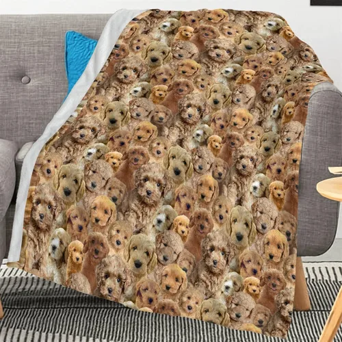 Miniatura 12 de Manta con estampado Airedale Terrier – Manta con estampado de animales divertidos para amantes de los perros y cachorros, regalos Airedale Terrier