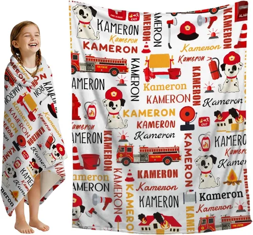 Miniatura 21 de Mantas con nombre personalizado, manta de transporte personalizada, manta de automóvil ultrasuave para niños y niñas, regalo de 40 x 50 pulgadas
