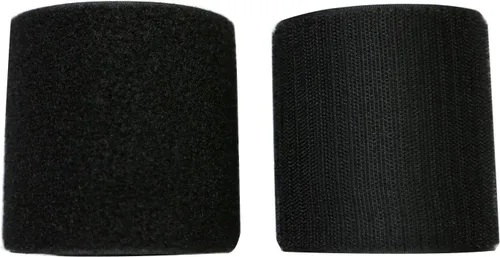 Vkey Tiras de nailon de 4 pulgadas de ancho y 5 yardas de largo, para coser, estilo de gancho y bucle, tela no adhesiva, parte trasera negra, para