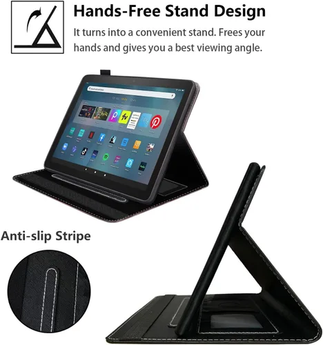 Miniatura 4 de Funda para tableta Amazon Fire Max 11 (11 pulgadas, 13ª generación, versión 2023) con ranura para tarjetas y apagado y encendido automático, funda