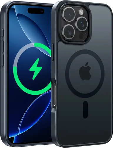 Miniatura 75 de FNTCASE - Funda para iPhone 16 Pro: magnética, mate, translúcida, de grado militar, protectora contra caídas, resistente, fina, duradera y a prueba