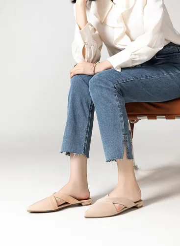 Miniatura 4 de Rekayla Zapatos mocasines sin espalda con punta cerrada para mujer.