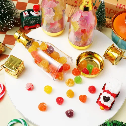 Miniatura 2 de Ciieeo Caja de dulces de boda, 20 unidades de plástico transparente para golosinas de 4.52 x 1.57 x 1.57 pulgadas, cajas de regalo de fiesta
