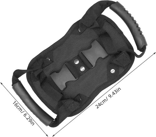 Miniatura 2 de SUPVOX Cinturón de seguridad para pasajeros de motocicleta, mango ajustable para asiento trasero, correa de motocicleta para conducción segura
