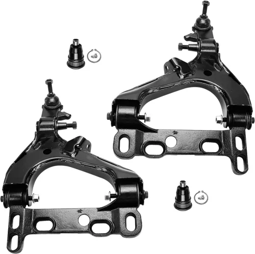 Miniatura 176 de Detroit Axle - Brazos de control superiores traseros para Chrysler 300 Dodge Challenger Charger Magnum, reemplazo del conjunto de brazos de control